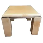 Foto de um(a) Mesa Vintage em pele de cabra/pergaminho, atribuída a Aldo Tura, da categoria de Base de mesas. Design Vintage Uma mesa ou um par de mesas de cabeceira ou laterais projetados por Aldo Tura, na Itália, aproximadamente na... Vendido no marketplace Trésors.