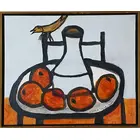 Foto de um(a) Péricles Paiva - 1946 - Quadro óleo sobre tela, natureza morta, medindo 33x39cm, com moldura, ano 2025., da categoria de Pinturas. Vendido no marketplace Trésors.