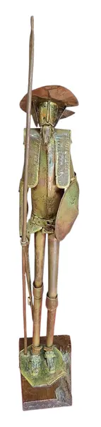 Foto de um(a) Escultura Dom Quixote Assinada por Célio – Arte em Cobre, da categoria de Escultura. Excepcional escultura figurativa de Dom Quixote de la Mancha, executada pelo renomado artista Célio. A obra é um exemplo... Mostrado de uma perspectiva diferente. Vendido no marketplace Trésors.
