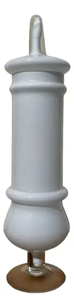 Foto de um(a) Antigo Potiche Vaso Jarro Art Deco Opalina Murano Branco, da categoria de Garrafas, potes e jarros. ~ Kastrup Holmegaard ~Antigo e grande potiche em opalina dinamarquesa Sandwich Glass (quando temos mais de um tipo de vidro... Vendido no marketplace Trésors.