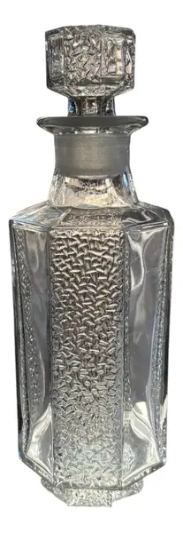 Foto de um(a) Antiga Garrafa Licoreira Em Vidro Alemão Satiné Art Deco, da categoria de Garrafas. Antiga garrafa licoreira em vidro alemão com detalhes satiné. Design artístico, com traços totalmente do período Art Deco.... Vendido no marketplace Trésors.