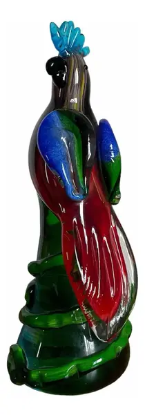Foto de um(a) Antiga Escultura Pássaro Art Deco Original Murano Italiano, da categoria de Escultura. Antiga e exuberante escultura artística em cristal de Murano. Trabalho totalmente manual. Lindas cores em tons de verde, com... Vendido no marketplace Trésors.