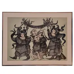 Foto de um(a) Gravura de Darcio Lima Tiragem 41/108, da categoria de Pinturas. Gravura do artista Darcio Lima, datada de 1985, tiragem 41/108. Dárcio Raphael Leão de Bragança e Aragão dos Castro Lima... Vendido no marketplace Trésors.