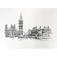 Foto de um(a) BIG BANG LONDRES - Antonio Tavares Calló, da categoria de Serigrafia. Serigrafia original póstuma do artista Antonio Tavares Calló. Dimensões: Altura: 50 cm Largura: 70 cm Breve biografia do... Vendido no marketplace Trésors.