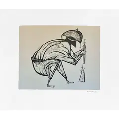 Foto de um(a) Cangaceiro Armado (30 x 35 cm) (PM) - Aldemir Martins, da categoria de Serigrafia. Serigrafia original póstuma do artista Aldemir Martins. Dimensões: Altura: 30 cm Largura: 35 cm Breve biografia do artista:... Vendido no marketplace Trésors.