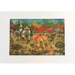 Foto de um(a) CARROSSEL - Bárbara Xumaia, da categoria de Serigrafia. Serigrafia original póstuma do artista Bárbara Xumaia. Dimensões: Altura: 50 cm Largura: 70 cm Breve biografia do artista:... Vendido no marketplace Trésors.