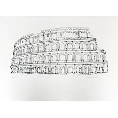 Foto de um(a) COLISEU ROMA - Antonio Tavares Calló, da categoria de Serigrafia. Serigrafia original póstuma do artista Antonio Tavares Calló. Dimensões: Altura: 50 cm Largura: 70 cm Breve biografia do... Vendido no marketplace Trésors.