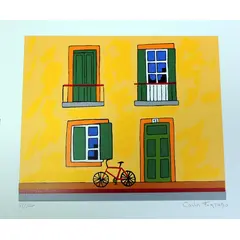 Foto de um(a) FACHADA Verde (30 x 35 cm) - Carlos Furtado, da categoria de Serigrafia. Serigrafia original póstuma do artista Carlos Furtado. Dimensões: Altura: 30 cm Largura: 35 cm Breve biografia do artista:... Vendido no marketplace Trésors.