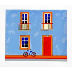 Foto de um(a) FACHADA Azul Red (30 x 35 cm) - Carlos Furtado, da categoria de Serigrafia. Serigrafia original póstuma do artista Carlos Furtado. Dimensões: Altura: 30 cm Largura: 35 cm Breve biografia do artista:... Vendido no marketplace Trésors.