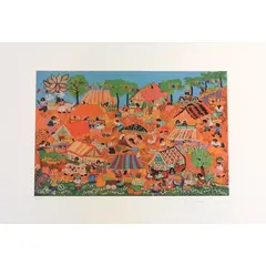 Foto de um(a) FEIRA - Bárbara Xumaia, da categoria de Serigrafia. Serigrafia original póstuma do artista Bárbara Xumaia. Dimensões: Altura: 50 cm Largura: 70 cm Breve biografia do artista:... Vendido no marketplace Trésors.