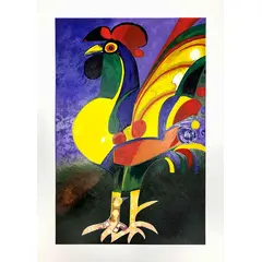 Foto de um(a) Galo Peito Amarelo 70 x 50 cm (PM) - Aldemir Martins, da categoria de Serigrafia. Serigrafia original póstuma do artista Aldemir Martins. Dimensões: Altura: 70 cm Largura: 50 cm Breve biografia do artista:... Vendido no marketplace Trésors.