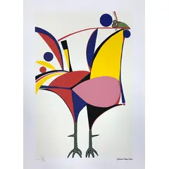 Foto de um(a) Galo Color Bolinhas 70 x 50 cm (PM) - Aldemir Martins, da categoria de Serigrafia. Serigrafia original póstuma do artista Aldemir Martins. Dimensões: Altura: 70 cm Largura: 50 cm Breve biografia do artista:... Vendido no marketplace Trésors.
