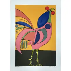 Foto de um(a) Galo Rosa Laranja 70 x 50 (PM) - Aldemir Martins, da categoria de Serigrafia. Serigrafia original póstuma do artista Aldemir Martins. Dimensões: Altura: 70 cm Largura: 50 cm Breve biografia do artista:... Vendido no marketplace Trésors.