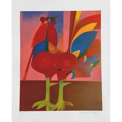 Foto de um(a) Galo Vermelho 60 x 50 cm (PM) - Aldemir Martins, da categoria de Serigrafia. Serigrafia original póstuma do artista Aldemir Martins. Dimensões: Altura: 60 cm Largura: 50 cm Breve biografia do artista:... Vendido no marketplace Trésors.