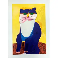 Foto de um(a) Gato Azul em Amarelo (70 X 50 cm) (PM) - Aldemir Martins, da categoria de Serigrafia. Serigrafia original póstuma do artista Aldemir Martins. Dimensões: Altura: 70 cm Largura: 50 cm Breve biografia do artista:... Vendido no marketplace Trésors.