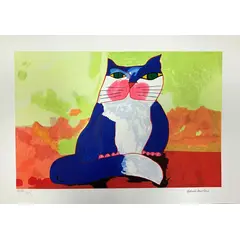 Foto de um(a) Gato Azul e Branco em verde (50 x 70 cm ) PM - Aldemir Martins, da categoria de Serigrafia. Serigrafia original póstuma do artista Aldemir Martins. Dimensões: Altura: 50 cm Largura: 70 cm Breve biografia do artista:... Vendido no marketplace Trésors.