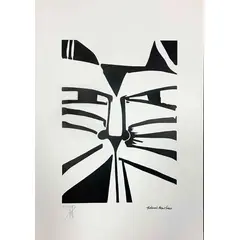 Foto de um(a) Gato Tiras Preto 50 x 35 cm (PM) - Aldemir Martins, da categoria de Serigrafia. Serigrafia original póstuma do artista Aldemir Martins. Dimensões: Altura: 50 cm Largura: 35 cm Breve biografia do artista:... Vendido no marketplace Trésors.