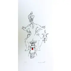 Foto de um(a) MOTOQUEIRA (70 X 40 CM) - Antonio Tavares Calló, da categoria de Serigrafia. Serigrafia original póstuma do artista Antonio Tavares Calló. Dimensões: Altura: 70 cm Largura: 40 cm Breve biografia do... Vendido no marketplace Trésors.