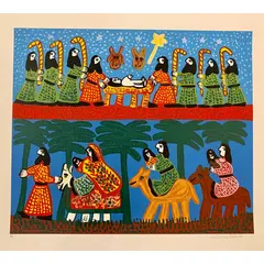 Foto de um(a) NATIVIDADE 70 x 70 cm - Antonio Poteiro, da categoria de Serigrafia. Serigrafia original póstuma do artista Antonio Poteiro. Dimensões: Altura: 70 cm Largura: 70 cm Breve biografia do artista:... Vendido no marketplace Trésors.