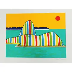 Foto de um(a) Pão de Açucar Color Listras 35 x 40 cm - Carlos Furtado, da categoria de Serigrafia. Serigrafia original póstuma do artista Carlos Furtado. Dimensões: Altura: 35 cm Largura: 40 cm Breve biografia do artista:... Vendido no marketplace Trésors.