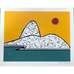 Foto de um(a) Pão de Açucar Filetes coloridos 30 x 38 cm - Carlos Furtado, da categoria de Serigrafia. Serigrafia original póstuma do artista Carlos Furtado. Dimensões: Altura: 30 cm Largura: 38 cm Breve biografia do artista:... Vendido no marketplace Trésors.