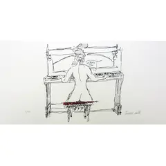 Foto de um(a) PIANISTA (40 X 70 CM) - Antonio Tavares Calló, da categoria de Serigrafia. Serigrafia original póstuma do artista Antonio Tavares Calló. Dimensões: Altura: 40 cm Largura: 70 cm Breve biografia do... Vendido no marketplace Trésors.