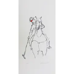 Foto de um(a) POLO V (70 X 40 CM) - Antonio Tavares Calló, da categoria de Serigrafia. Serigrafia original póstuma do artista Antonio Tavares Calló. Dimensões: Altura: 70 cm Largura: 40 cm Breve biografia do... Vendido no marketplace Trésors.