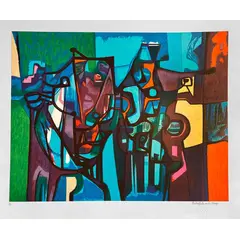 Foto de um(a) RBMX03 70 x 80 cm - Burle Marx, da categoria de Serigrafia. Serigrafia original póstuma do artista Burle Marx. Dimensões: Altura: 70 cm Largura: 80 cm Breve biografia do artista:... Vendido no marketplace Trésors.