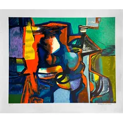 Foto de um(a) RBMX04 70 x 80 cm - Burle Marx, da categoria de Serigrafia. Serigrafia original póstuma do artista Burle Marx. Dimensões: Altura: 70 cm Largura: 80 cm Breve biografia do artista:... Vendido no marketplace Trésors.