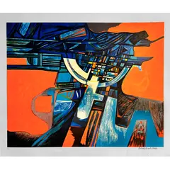 Foto de um(a) RBMX Laranja 70 x 80 cm - Burle Marx, da categoria de Serigrafia. Serigrafia original póstuma do artista Burle Marx. Dimensões: Altura: 70 cm Largura: 80 cm Breve biografia do artista:... Vendido no marketplace Trésors.
