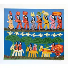 Foto de um(a) RETIRANTES 70 x 80 cm - Antonio Poteiro, da categoria de Serigrafia. Serigrafia original póstuma do artista Antonio Poteiro. Dimensões: Altura: 70 cm Largura: 80 cm Breve biografia do artista:... Vendido no marketplace Trésors.