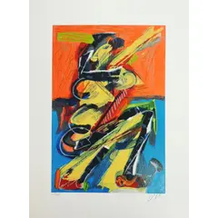 Foto de um(a) Baixista III - Ivald Granato, da categoria de Serigrafia. Serigrafia original póstuma do artista Ivald Granato. Dimensões: Altura: 40 cm Largura: 30 cm Breve biografia do artista:... Vendido no marketplace Trésors.