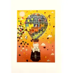 Foto de um(a) Balão Cãozinho 59 x 45 cm - Kleber Lopes, da categoria de Serigrafia. Serigrafia original póstuma do artista Kleber Lopes. Dimensões: Altura: 59 cm Largura: 45 cm Breve biografia do artista: O... Vendido no marketplace Trésors.