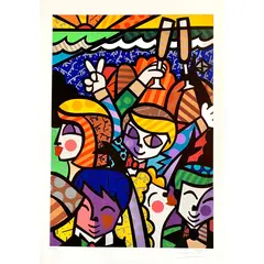 Foto de um(a) CELEBRATION II - Romero Britto, da categoria de Serigrafia. Serigrafia original póstuma do artista Romero Britto. Dimensões: Altura: 50 cm Largura: 70 cm Breve biografia do artista:... Vendido no marketplace Trésors.