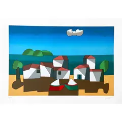 Foto de um(a) ILHA DE PESCADORES (50 X 70 CM) - Inos Corradin, da categoria de Serigrafia. Serigrafia original póstuma do artista Inos Corradin. Dimensões: Altura: 50 cm Largura: 70 cm Breve biografia do artista:... Vendido no marketplace Trésors.