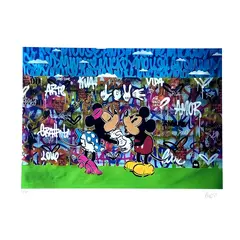Foto de um(a) Mickey & Minie 44 x 64 cm - Fábio Polesi, da categoria de Serigrafia. Serigrafia original póstuma do artista Fábio Polesi. Dimensões: Altura: 44 cm Largura: 64 cm Breve biografia do artista: A... Vendido no marketplace Trésors.