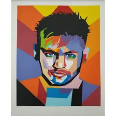Foto de um(a) NEYMAR - Marcelo Celau, da categoria de Serigrafia. Serigrafia original póstuma do artista Marcelo Celau. Dimensões: Altura: 100 cm Largura: 70 cm Breve biografia do artista:... Vendido no marketplace Trésors.