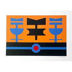 Foto de um(a) , da categoria de Serigrafia. Serigrafia original póstuma do artista nan. Dimensões: Altura: 50 cm Largura: 70 cm Breve biografia do artista: nan. Vendido no marketplace Trésors.