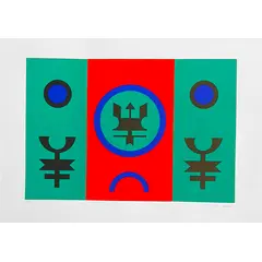 Foto de um(a) , da categoria de Serigrafia. Serigrafia original póstuma do artista nan. Dimensões: Altura: 70 cm Largura: 50 cm Breve biografia do artista: nan. Vendido no marketplace Trésors.