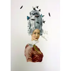 Foto de um(a) Rainha das Borboletas - Sônia Menna Barreto, da categoria de Serigrafia. Serigrafia original póstuma do artista Sônia Menna Barreto. Dimensões: Altura: 70 cm Largura: 50 cm Breve biografia do... Vendido no marketplace Trésors.
