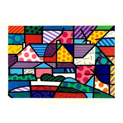 Foto de um(a) ROSES VIEW - Romero Britto, da categoria de Serigrafia. Serigrafia original póstuma do artista Romero Britto. Dimensões: Altura: 50 cm Largura: 70 cm Breve biografia do artista:... Vendido no marketplace Trésors.