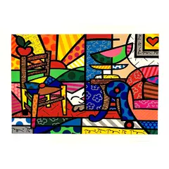 Foto de um(a) SQUEAKI VAN BRITTO - Romero Britto, da categoria de Serigrafia. Serigrafia original póstuma do artista Romero Britto. Dimensões: Altura: 50 cm Largura: 70 cm Breve biografia do artista:... Vendido no marketplace Trésors.