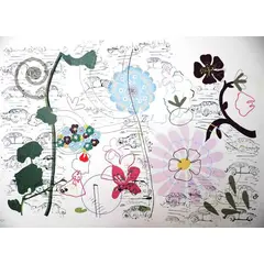Foto de um(a) FLOR PRETA (70 x 100 cm) - Gilvan Nunes, da categoria de Serigrafia. Serigrafia original póstuma do artista Gilvan Nunes. Dimensões: Altura: 70 cm Largura: 100 cm Breve biografia do artista:... Vendido no marketplace Trésors.