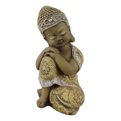 Foto de um(a) Estátua de Buda menino em meditação., da categoria de Escultura. Escultura em argila expandida de BUDA MENINO EM MEDITAÇÃO. Peça possivelmente tailandesa. Aproximadamente 24 cm de altura.... Vendido no marketplace Trésors.