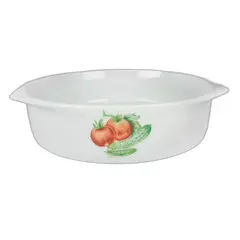 Foto de um(a) Travessa em porcelana branca Calorama, da categoria de Travessas e tigelas. TRAVESSA EM PORCELANA BRANCA DA MANUFATURA CALORAMA DECORADA COM LEGUMES NO CENTRO E NA LATERAL EM POLICROMIA. MEDE 5A X... Vendido no marketplace Trésors.