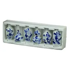 Foto de um(a) Caixa com 6 mini vasos, da categoria de Vasos e recipientes. Caixa contendo 6 mini vasos em porcelana chinesa. Formato e decoração são diferentes entre eles. Caixa lacrada de... Vendido no marketplace Trésors.