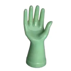 Foto de um(a) Mão / suporte anel ou decoração Jadeite opalina verde, da categoria de Outros objetos decorativos. Objeto de desejo em Jadeite (opalina verde), muito comum nos Estados Unidos na década de 40. Mede 20cm de altura. Vendido no marketplace Trésors.