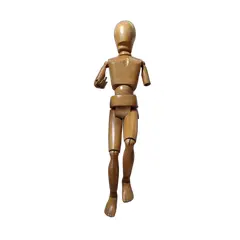 Foto de um(a) Antiga escultura em escala humana - Madeira articulada - Rarissimo, da categoria de Escultura. Escultura Escala Humana Peça antiga em madeira articulada como mostra nas fotos falta parte do braço esquerdo e o dedão da... Vendido no marketplace Trésors.