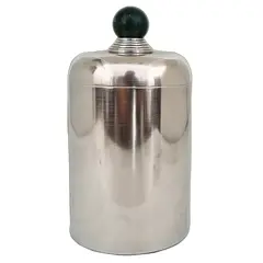 Foto de um(a) Pote Prateado Com Pega Em Esmalte Verde- Prataria Puiforcat, da categoria de Cestos e Caixas. Caixas banhada a prata assinado na parte inferior "Puiforcat França" com o selo da empresa "EP", homenagem ao seu fundador... Vendido no marketplace Trésors.