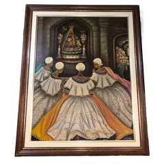 Foto de um(a) Pintura Elayne, da categoria de Pinturas. Óleo sobre tela. Vendido no marketplace Trésors.